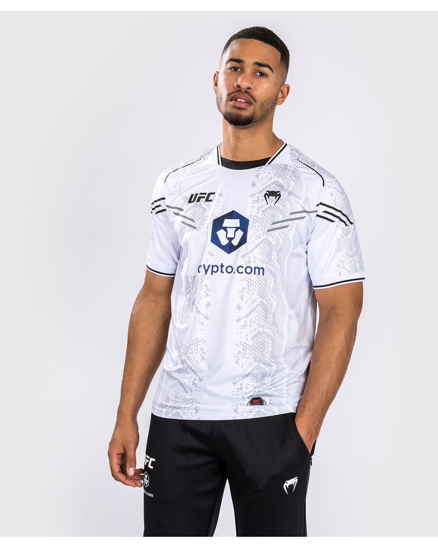 Ufc Adrenaline By Venum Isikupärastatud Autentne Võitlusõhtu Meeste Väljasõidusärk - Valge