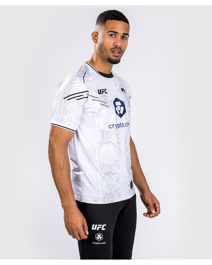 Ufc Adrenaline By Venum Isikupärastatud Autentne Võitlusõhtu Meeste Väljasõidusärk - Valge