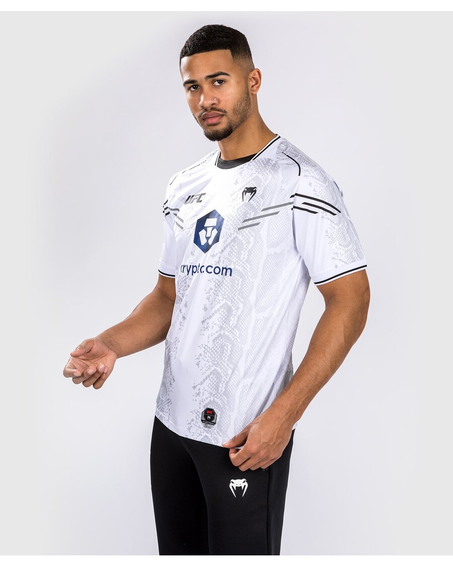 Ufc Adrenaline By Venum Isikupärastatud Autentne Võitlusõhtu Meeste Väljasõidusärk - Valge