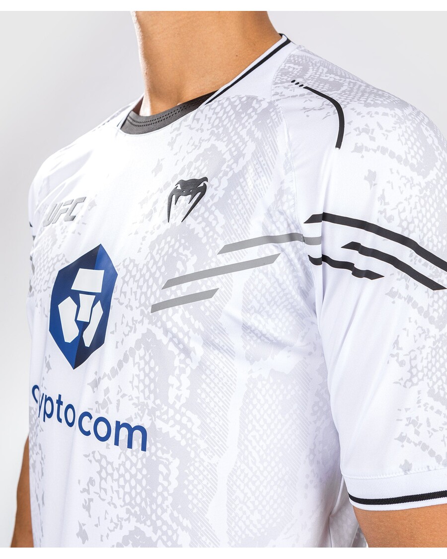 Ufc Adrenaline By Venum Isikupärastatud Autentne Võitlusõhtu Meeste Väljasõidusärk - Valge