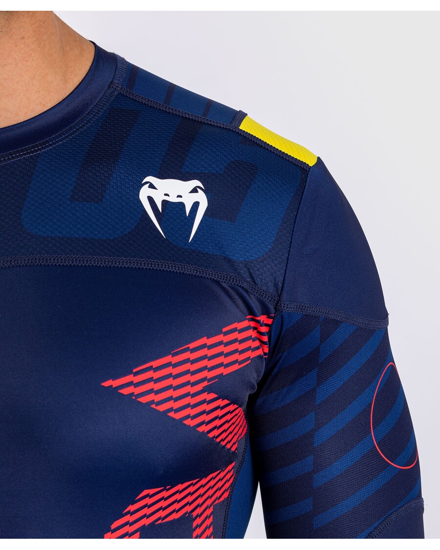 Рашгард Venum Sport 05 с длинными рукавами - синий/желтый
