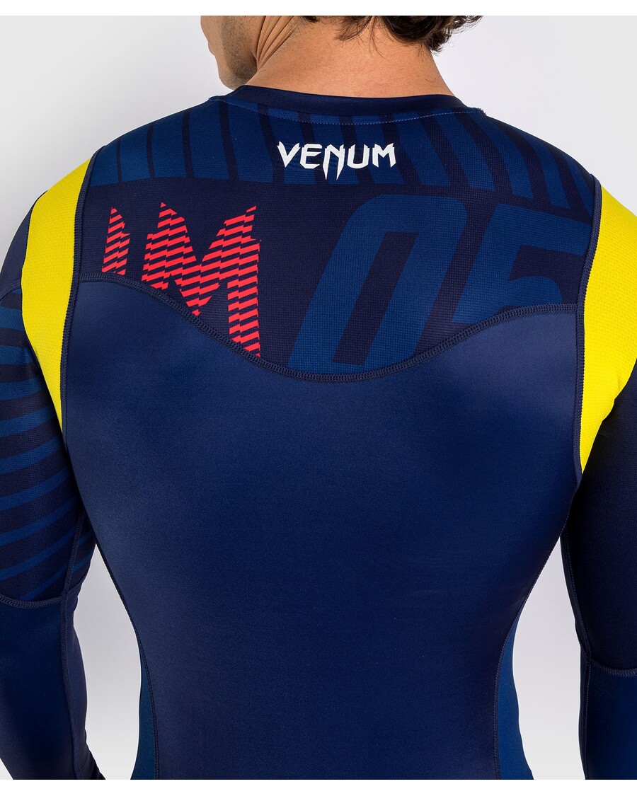 Рашгард Venum Sport 05 с длинными рукавами - синий/желтый