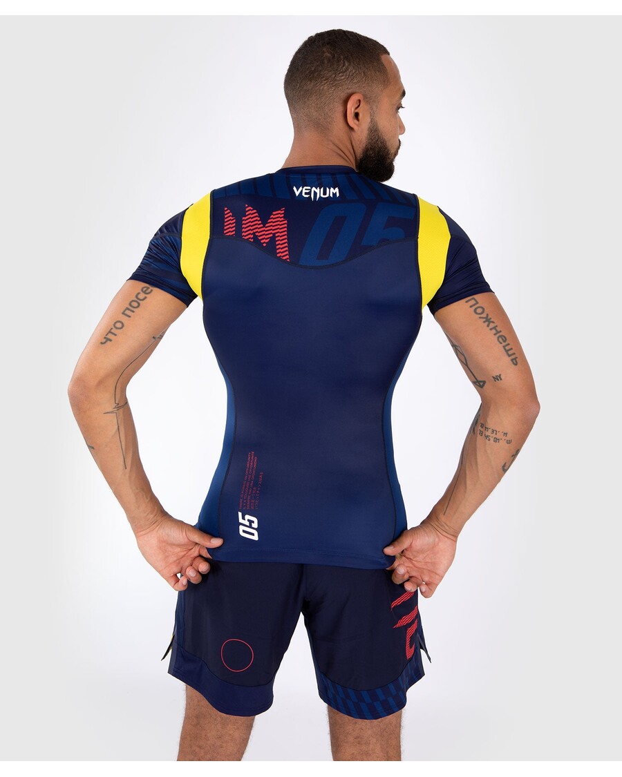 Rashguard Venum Sport 05 Z Krótkim Rękawem - Niebiesko-żółty