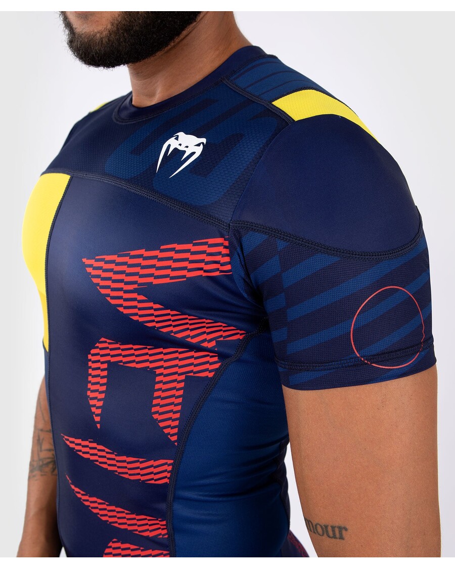 Rashguard Venum Sport 05 Z Krótkim Rękawem - Niebiesko-żółty