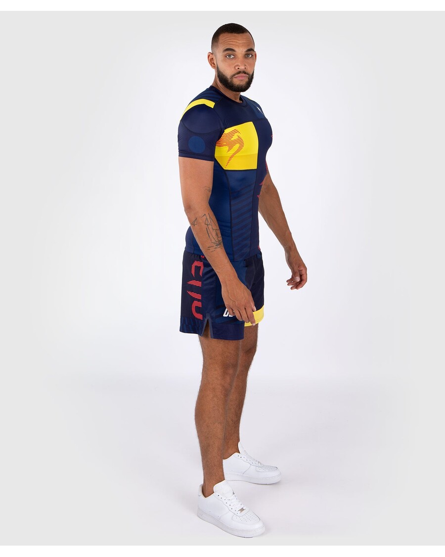 Rashguard Venum Sport 05 Z Krótkim Rękawem - Niebiesko-żółty