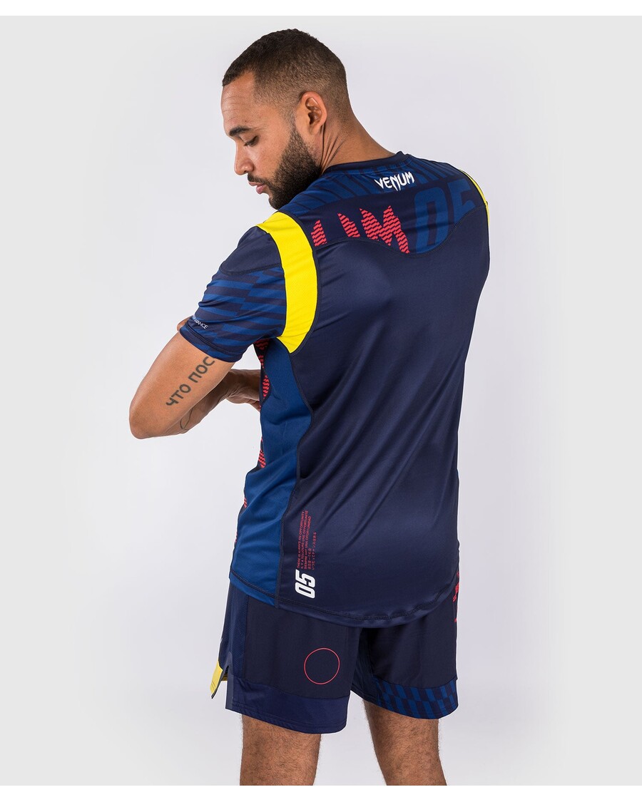 Venum スポーツ 05 ドライ テック T シャツ - ブルー/イエロー