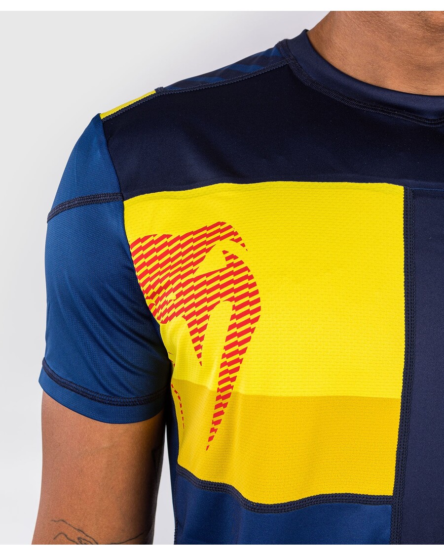 Venum スポーツ 05 ドライ テック T シャツ - ブルー/イエロー