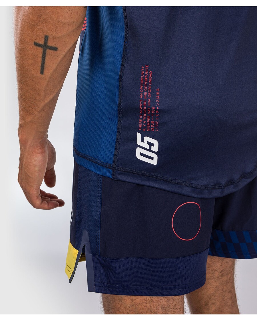 Venum スポーツ 05 ドライ テック T シャツ - ブルー/イエロー