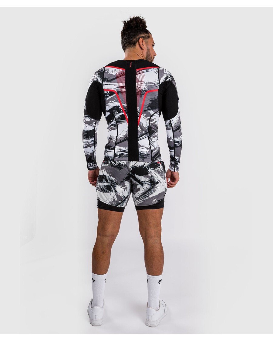 Venum Electron 3.0 Pikkade Varrukatega Lööbekaitse - Hall/punane