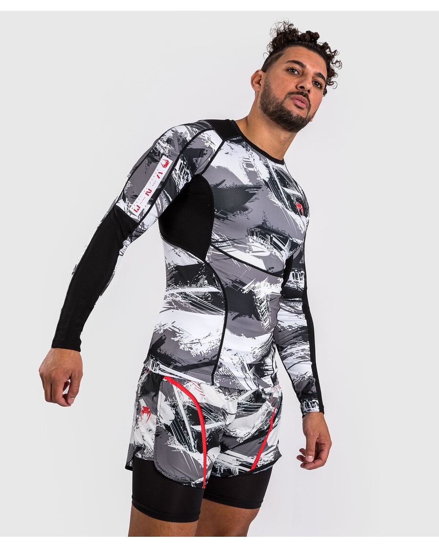 Venum Electron 3.0 Pikkade Varrukatega Lööbekaitse - Hall/punane