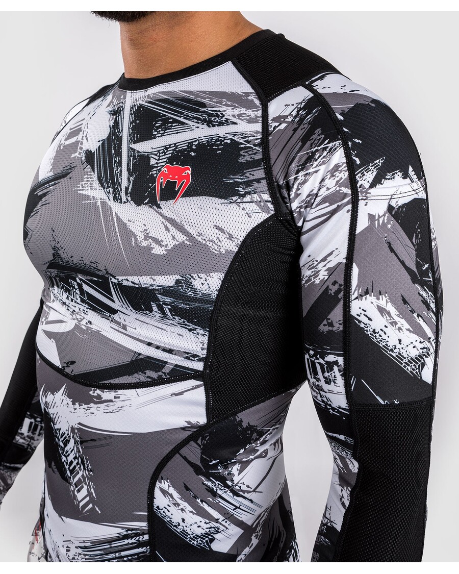 Venum Electron 3.0 Pikkade Varrukatega Lööbekaitse - Hall/punane