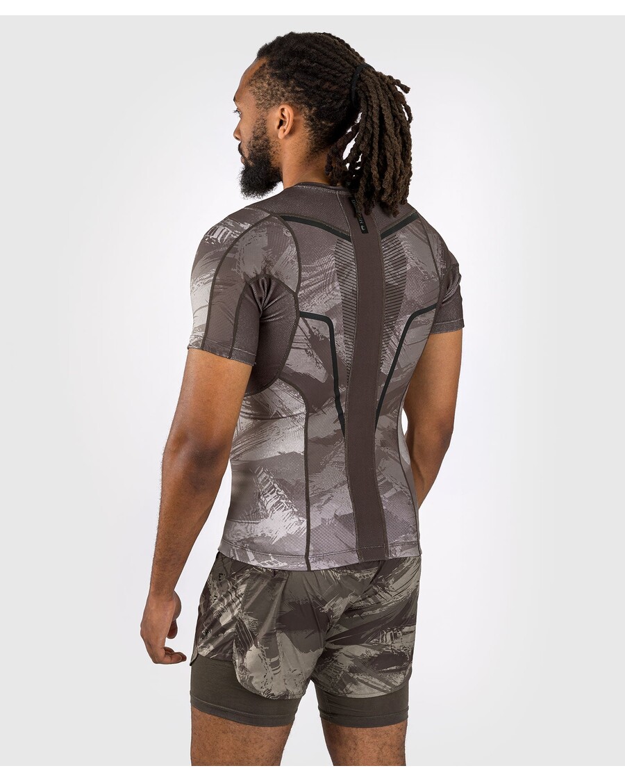 Venum Electron 3.0 Lühikeste Varrukatega Rashguard - Liiv