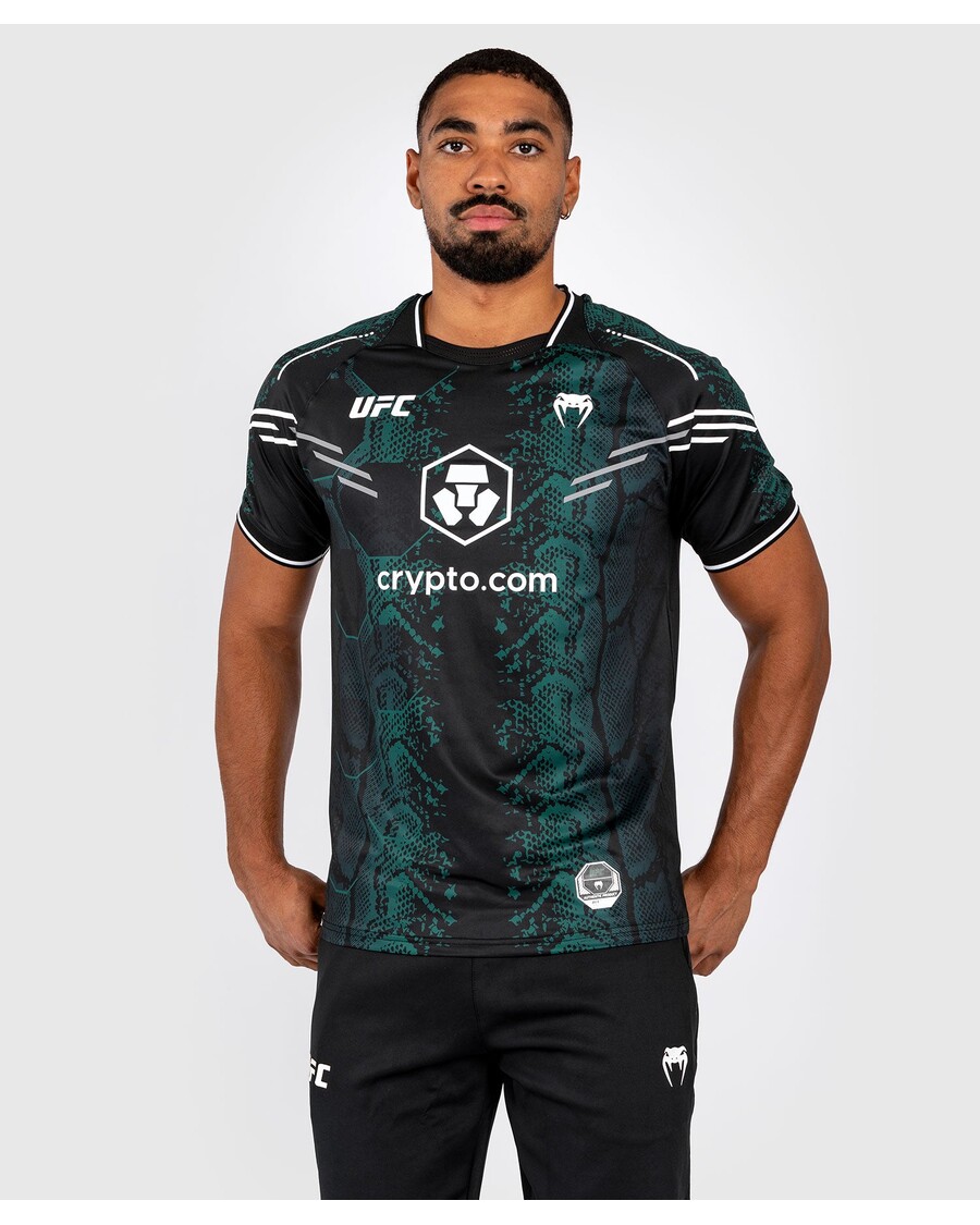 Maglia Da Uomo Ufc Adrenaline By Venum Personalizzata Authentic Fight Night - Edizione Smeraldo - Verde/nera