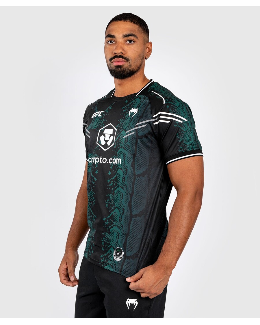 Maglia Da Uomo Ufc Adrenaline By Venum Personalizzata Authentic Fight Night - Edizione Smeraldo - Verde/nera