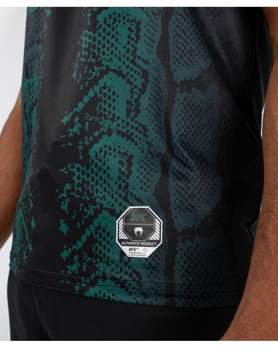Maglia Da Uomo Ufc Adrenaline By Venum Personalizzata Authentic Fight Night - Edizione Smeraldo - Verde/nera