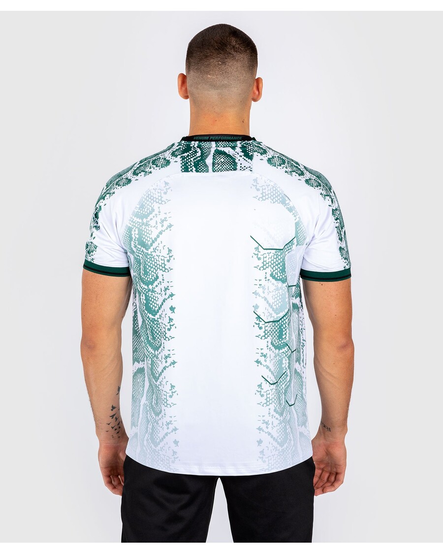 Maglia Da Uomo Ufc Adrenaline By Venum Personalizzata Authentic Fight Night - Edizione Smeraldo - Bianco/verde