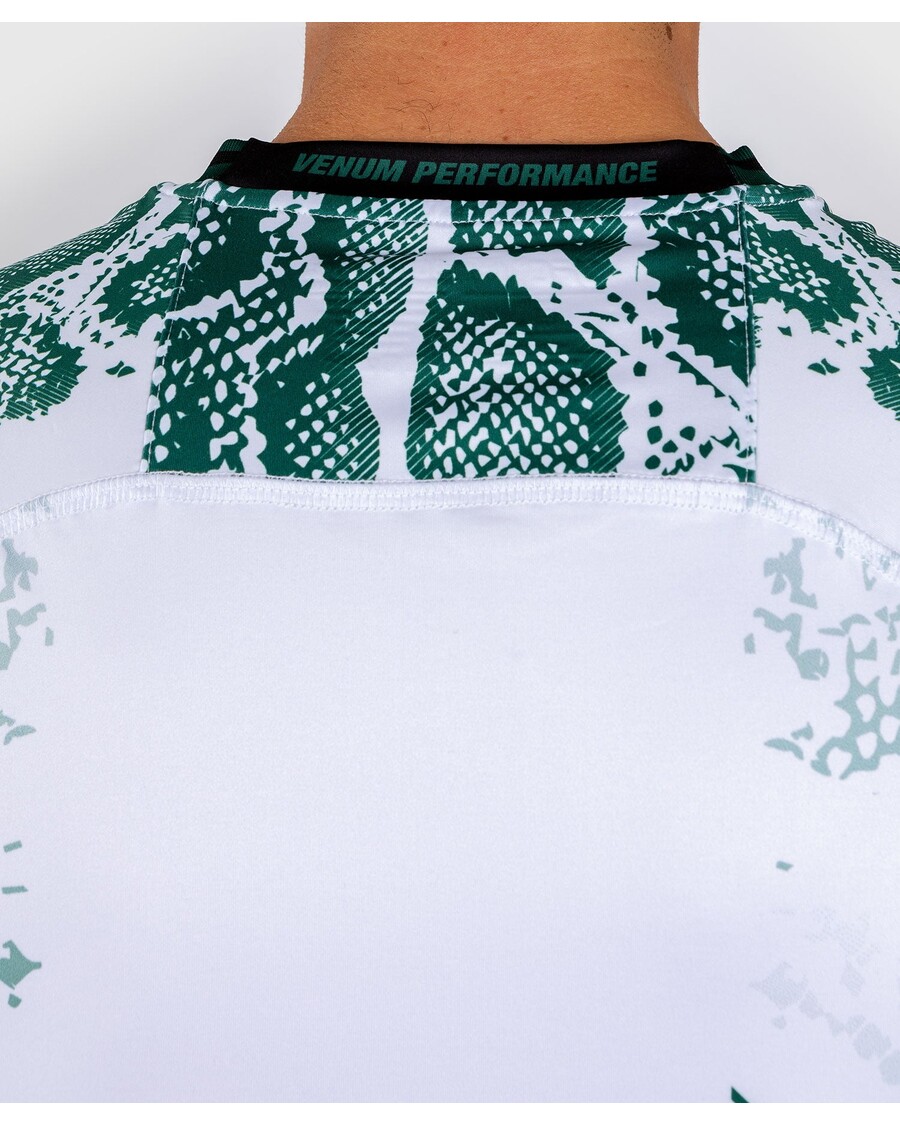 Maglia Da Uomo Ufc Adrenaline By Venum Personalizzata Authentic Fight Night - Edizione Smeraldo - Bianco/verde