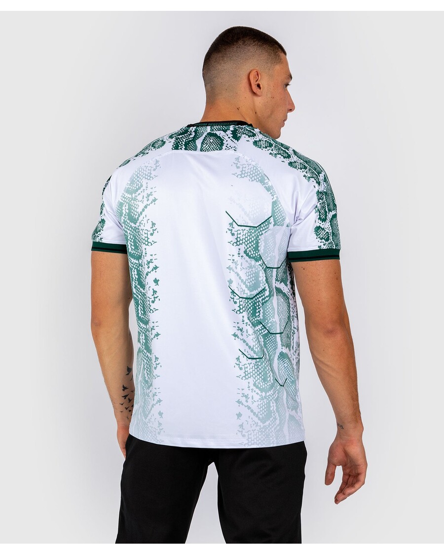 Maglia Da Uomo Ufc Adrenaline By Venum Personalizzata Authentic Fight Night - Edizione Smeraldo - Bianco/verde