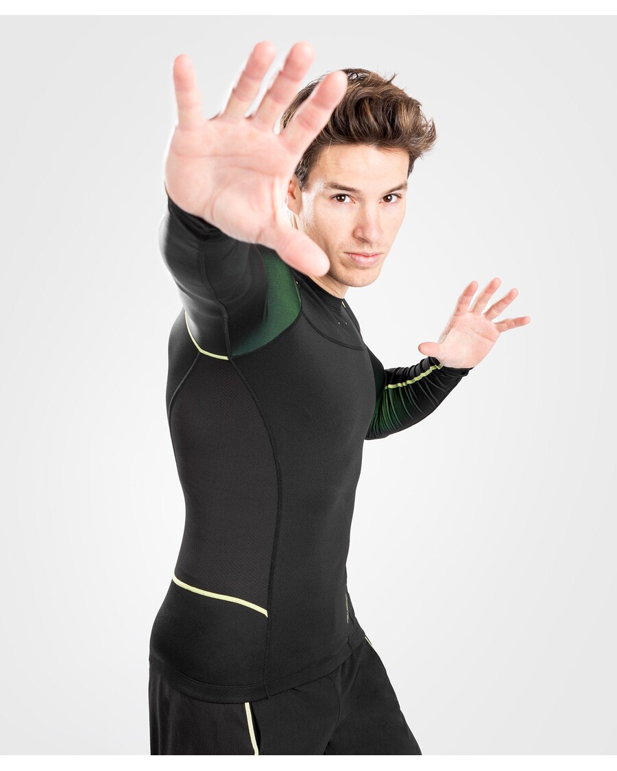 Venum Fusion 2.0 Rashguard Dlouhé Rukávy - černo/žlutá