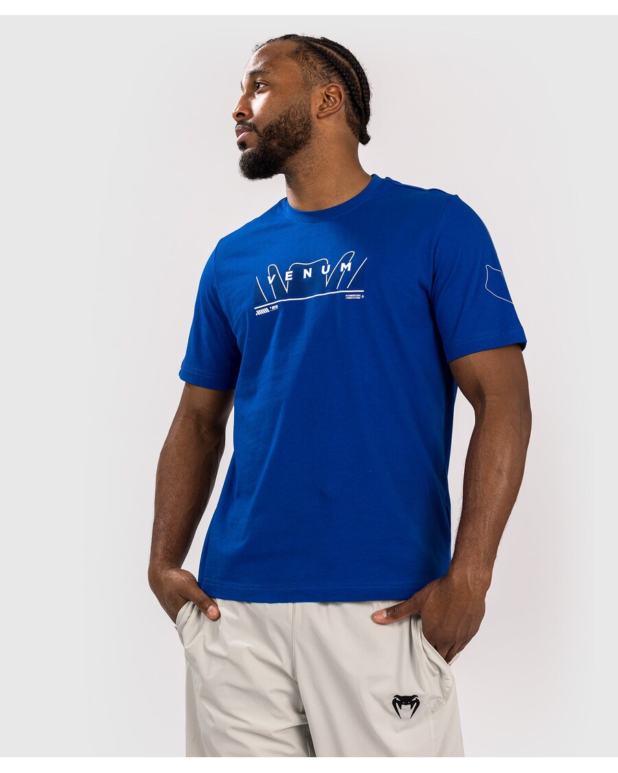 Kaos Motif Ular Venum - Biru Royale