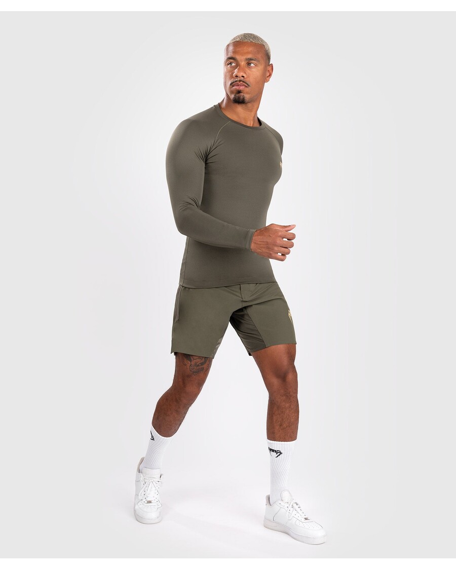 Venum Contender Langærmet Rashguard Til Mænd - Khaki