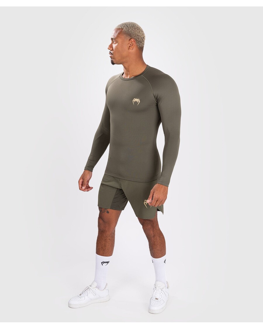 Venum Contender Langærmet Rashguard Til Mænd - Khaki