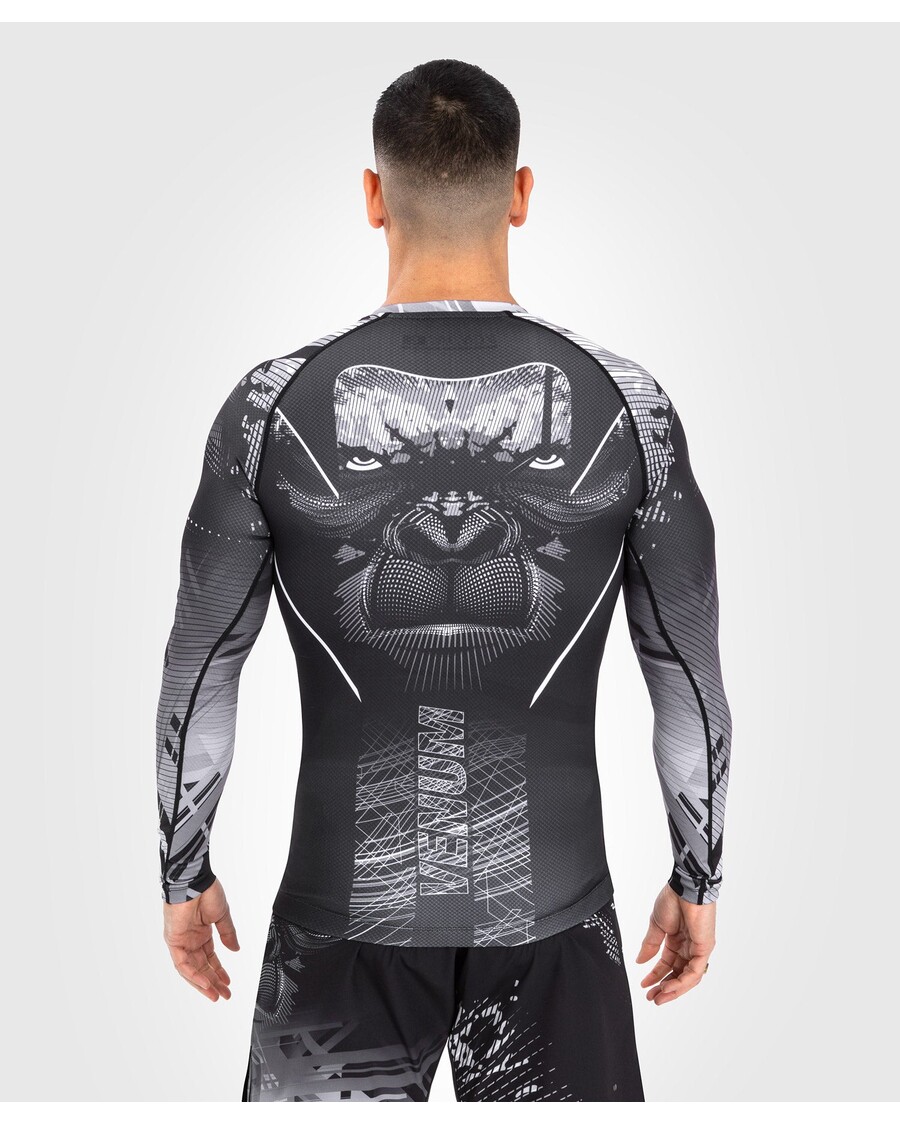 Venum Gorilla Jungle Rashguards Pikad Varrukad - Must/valge