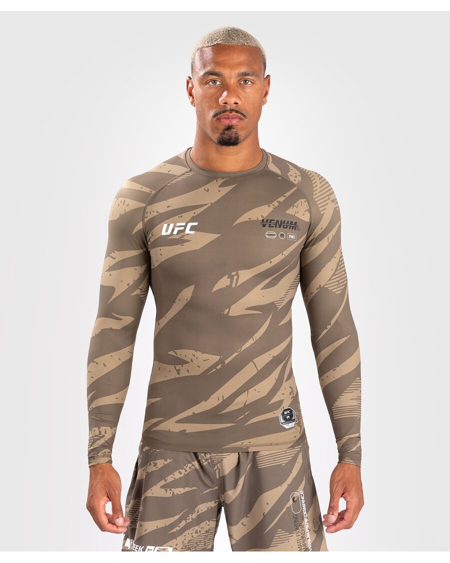 آدرنالین Ufc توسط ونوم مبارزه هفته اجرای راشگارد آستین بلند - کویر کامو