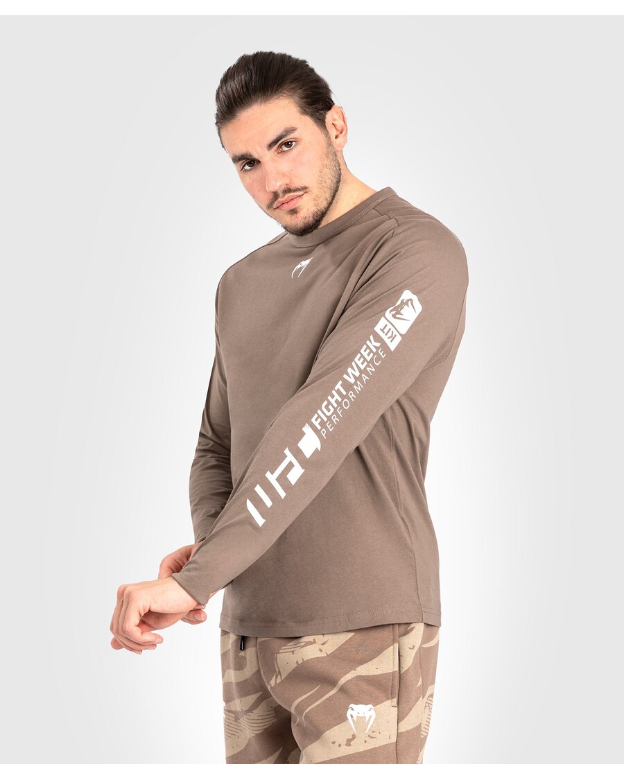 Ufc Adrenaline By Venum Fight Week Pánské Tričko S Dlouhým Rukávem - Bronz