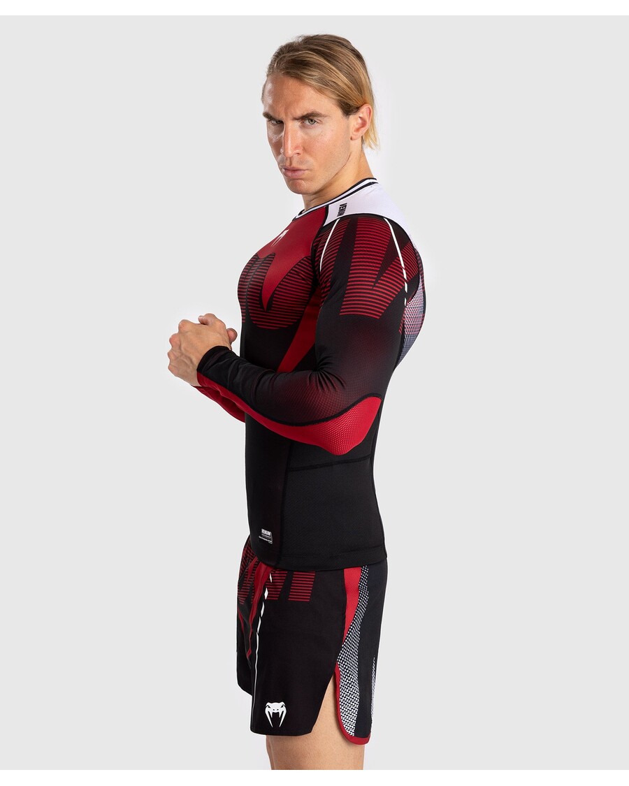 Rashguard A Maniche Lunghe Da Uomo Venum Adrenaline - Rosso
