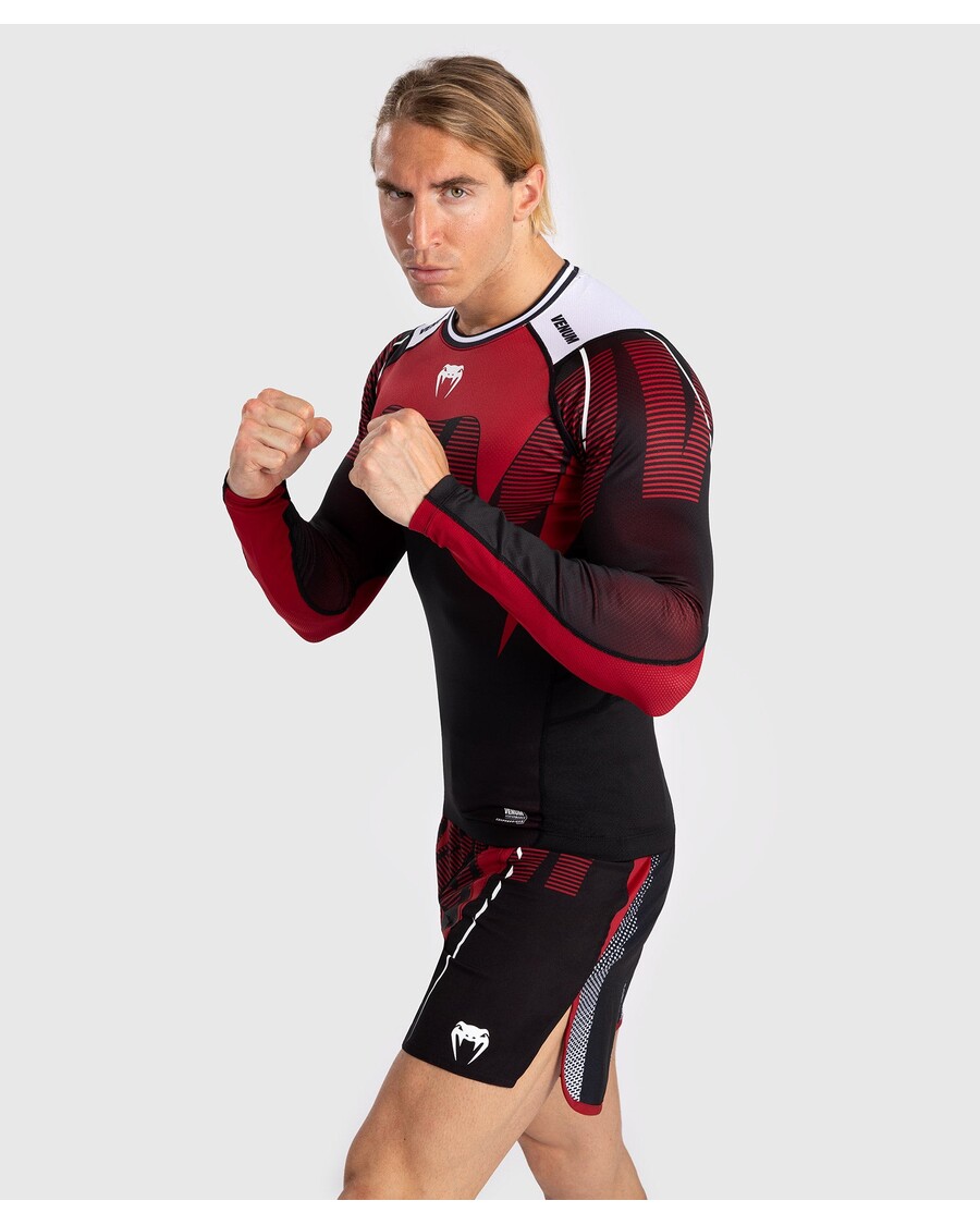 Rashguard A Maniche Lunghe Da Uomo Venum Adrenaline - Rosso