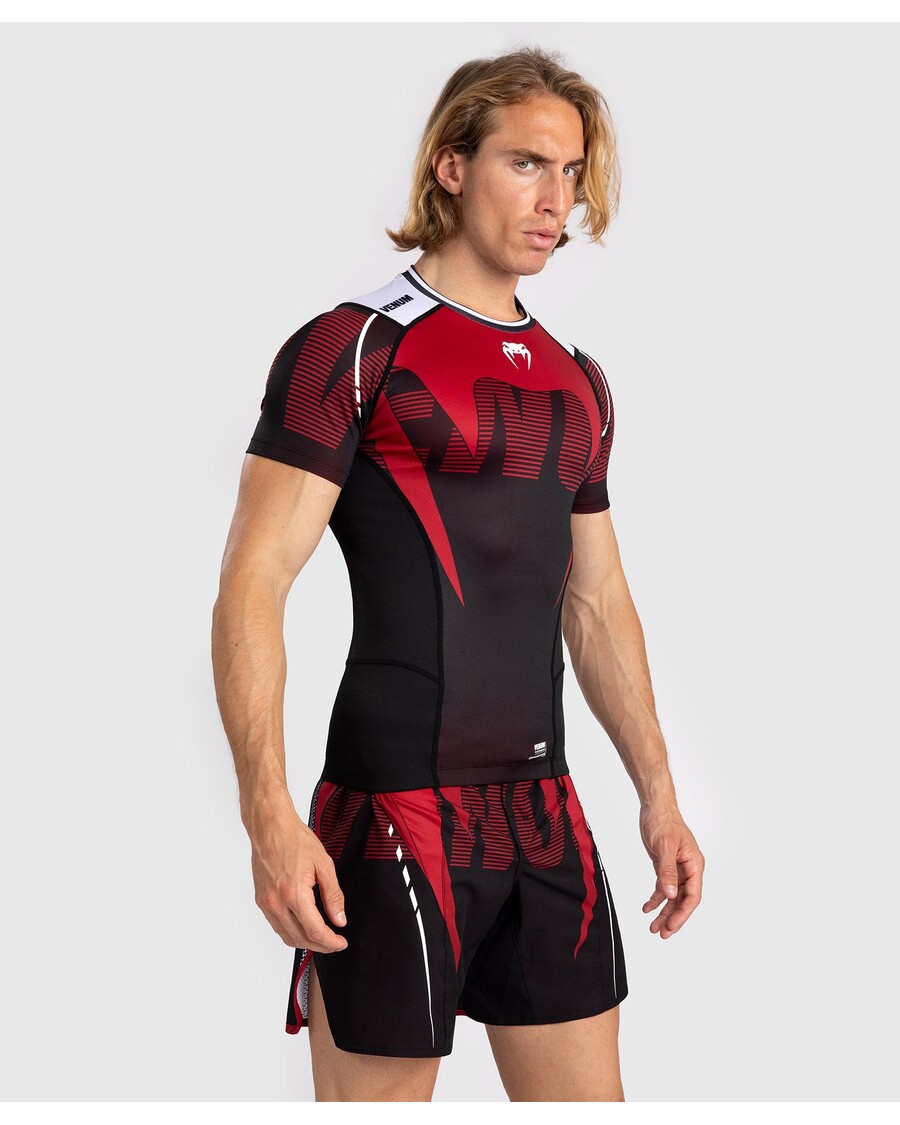 Venum Adrenaline Meeste Lühikeste Varrukatega Rashguard - Punane