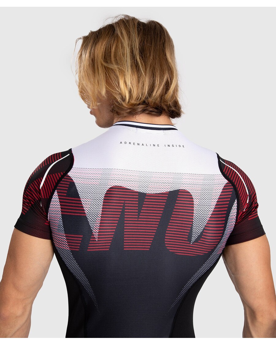 Venum Adrenaline Meeste Lühikeste Varrukatega Rashguard - Punane