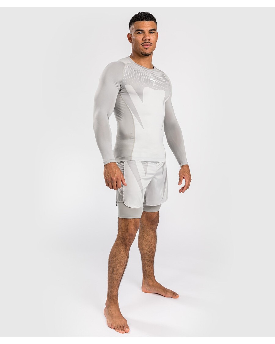 Venum Aanval Heren Rashguard Met Lange Mouwen - Zand