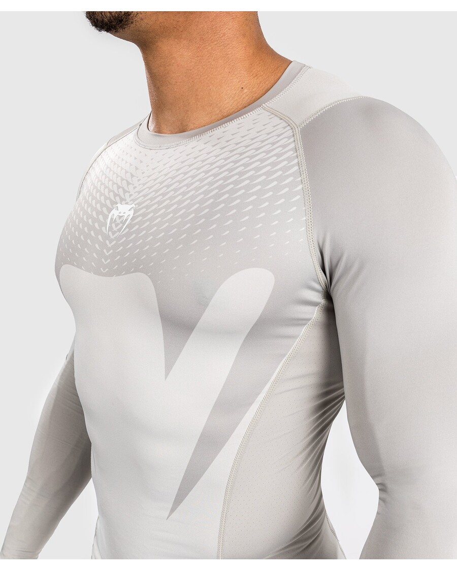 Venum Aanval Heren Rashguard Met Lange Mouwen - Zand