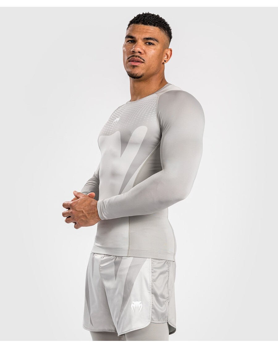 Venum Aanval Heren Rashguard Met Lange Mouwen - Zand