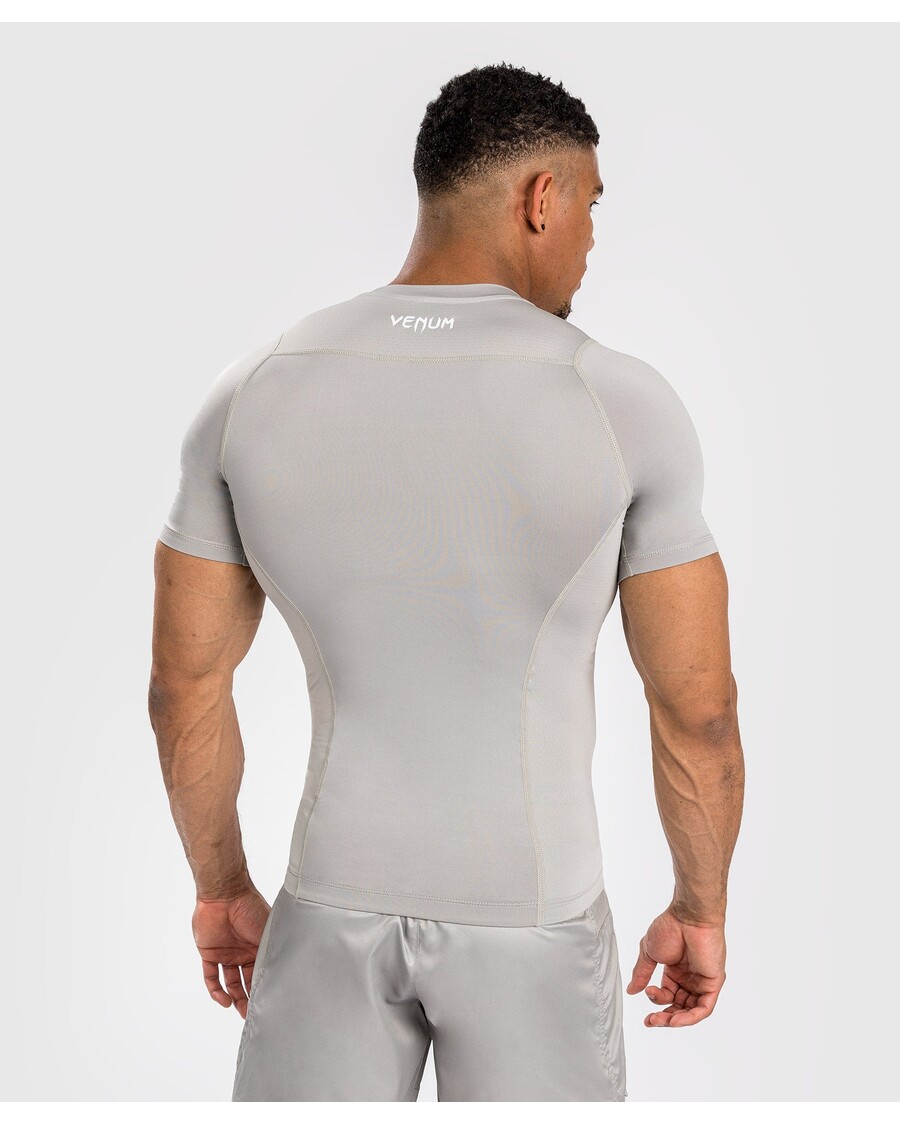 Venum Aanval Heren Rashguard Met Korte Mouwen - Zand