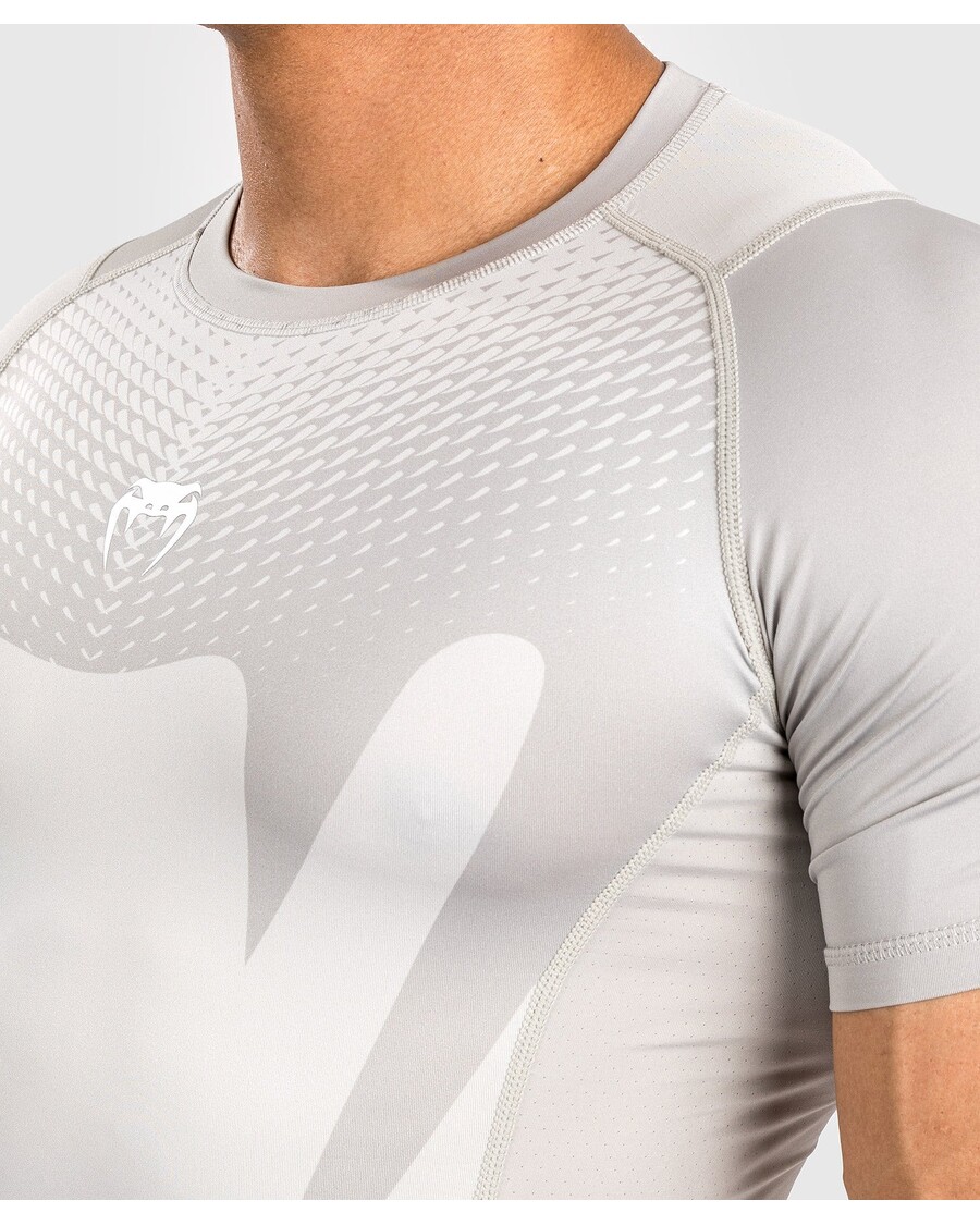 Venum Aanval Heren Rashguard Met Korte Mouwen - Zand