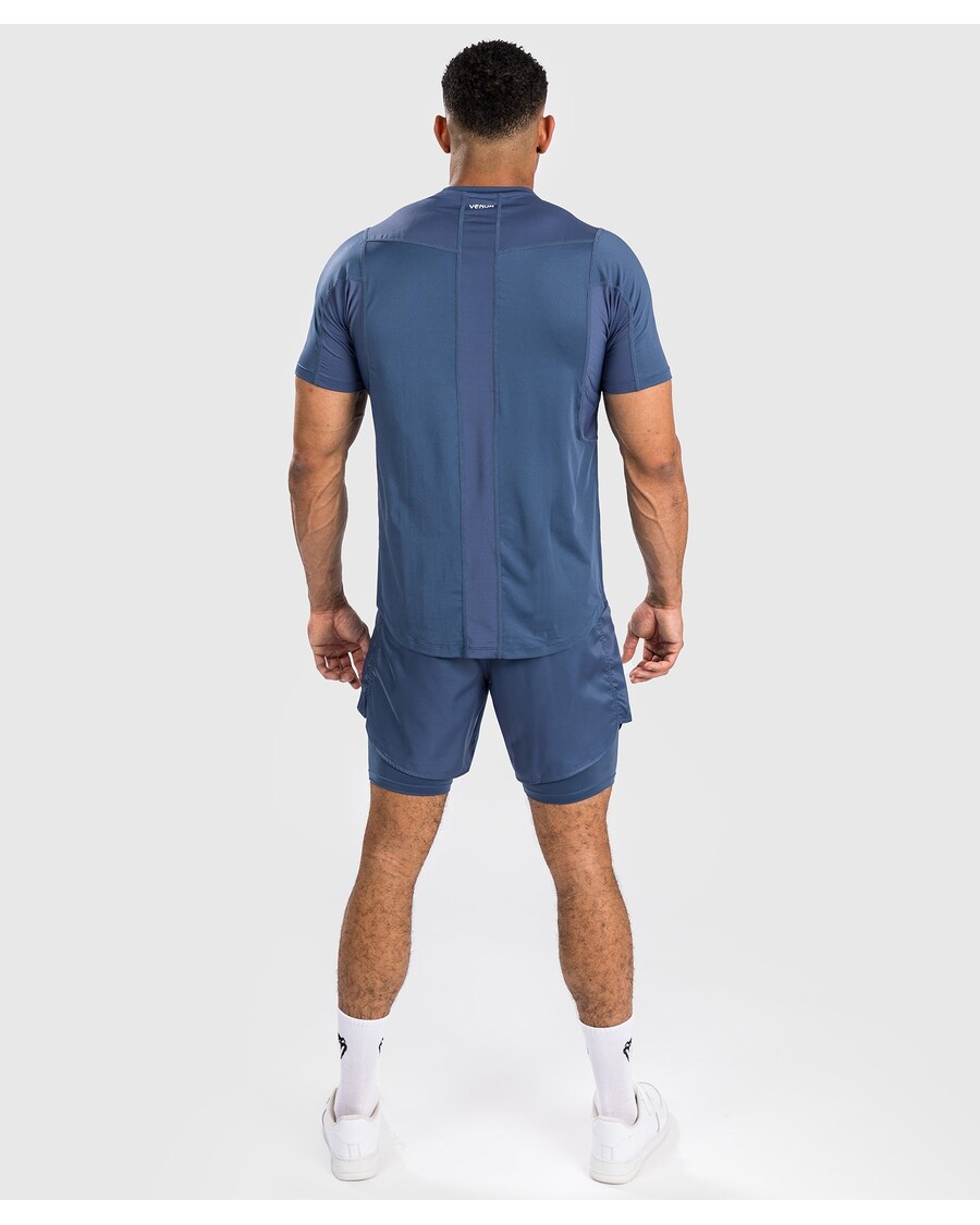 Venum Attack Men's Dry-Tech T-Shirt - Navy Blue