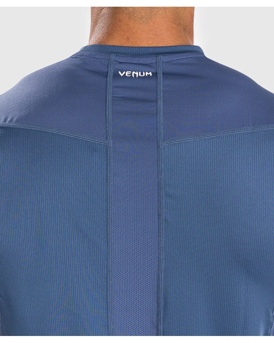 Venum Attack Men's Dry-Tech T-Shirt - Navy Blue