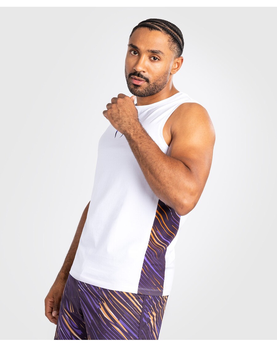 Venum Rapid メンズタンクトップ - ホワイト/ディープパープル