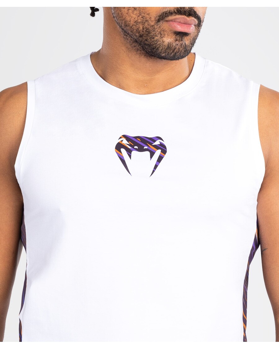 Venum Rapid メンズタンクトップ - ホワイト/ディープパープル
