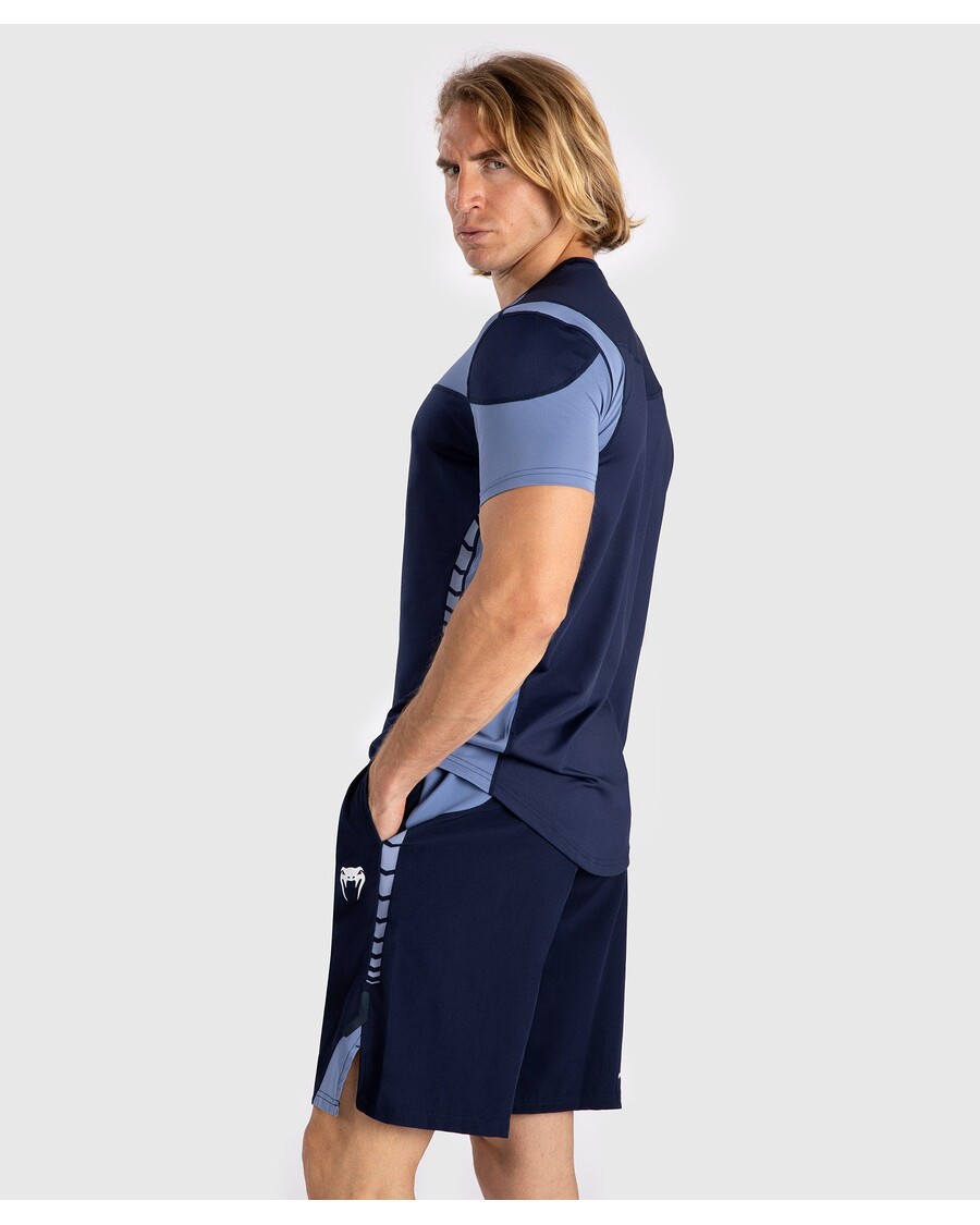 חולצת טריקו לגברים של Venum Tempest Dry-tech - כחול נייבי/כחול