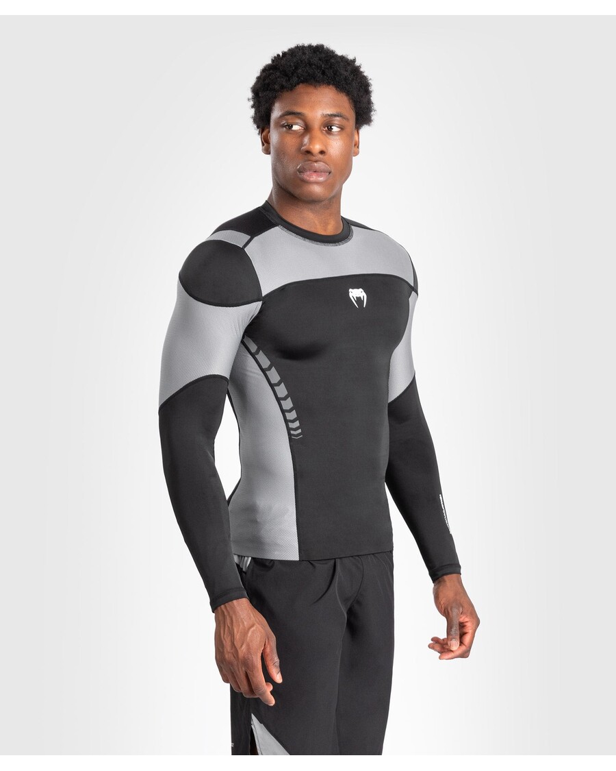 Venum Tempest Rashguard Met Lange Mouwen Voor Heren - Zwart/grijs