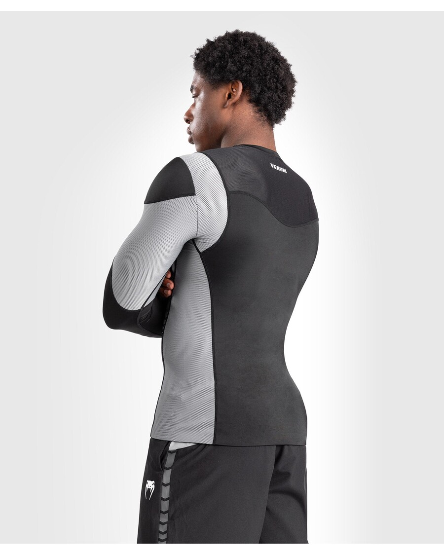 Venum Tempest Rashguard Met Lange Mouwen Voor Heren - Zwart/grijs