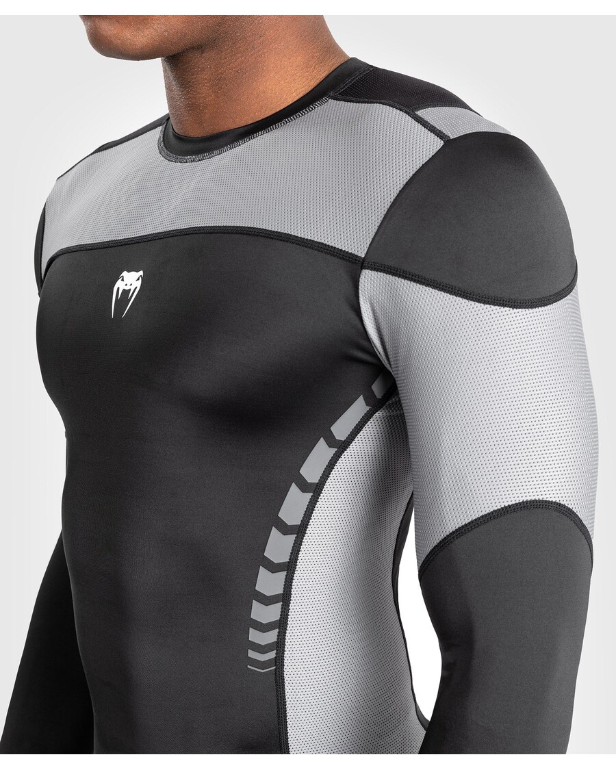 Venum Tempest Rashguard Met Lange Mouwen Voor Heren - Zwart/grijs