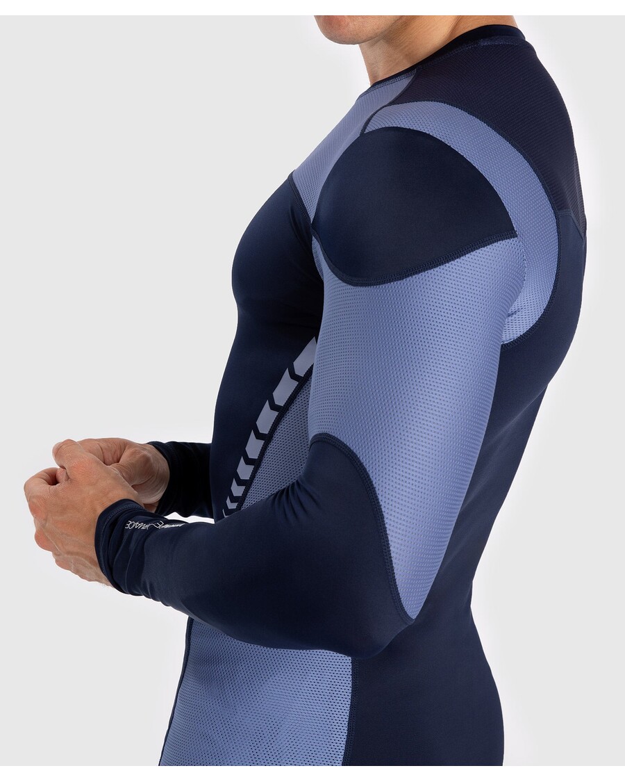 Venum Tempest Rashguard Met Lange Mouwen Voor Heren - Marineblauw/blauw
