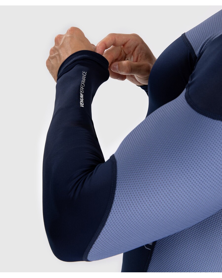 Venum Tempest Rashguard Met Lange Mouwen Voor Heren - Marineblauw/blauw
