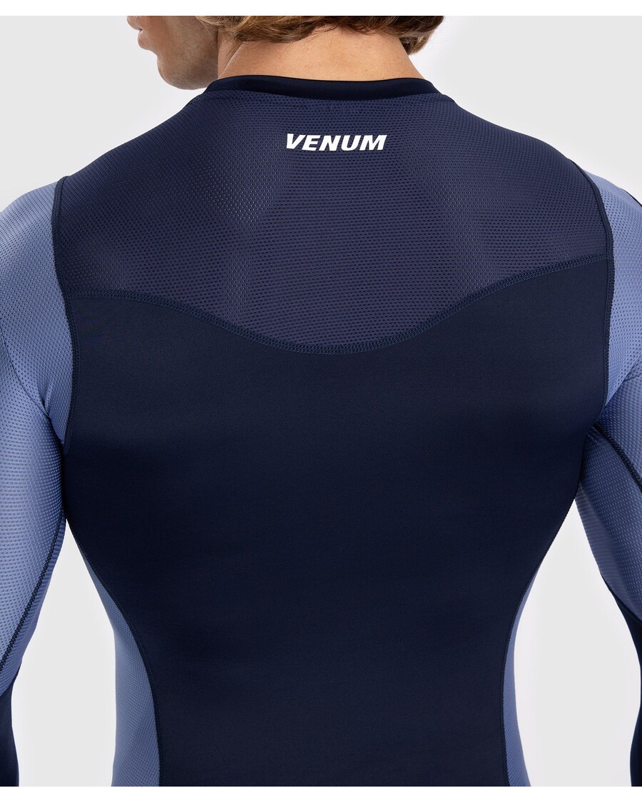Venum Tempest Rashguard Met Lange Mouwen Voor Heren - Marineblauw/blauw