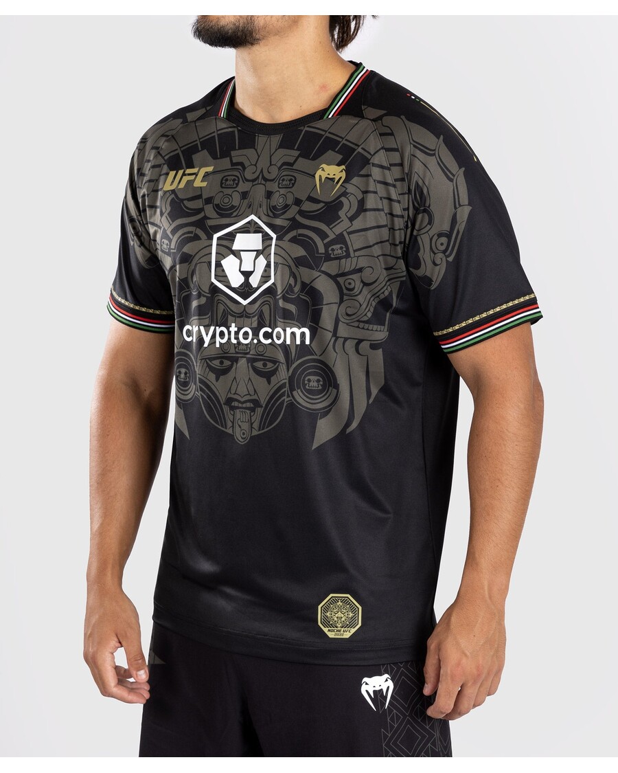 Персонализированная аутентичная мужская футболка UFC Noche By Venum Fight Night - черная